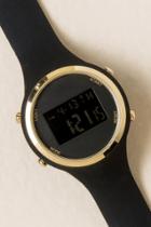 Francesca's Malia Digital Rubber Watch - Black