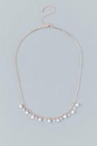 Francesca's Kimora Crystal Necklace - Pearl