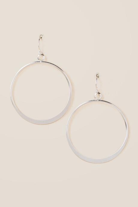 Francesca's Karoline Circle Drop Earring - Silver