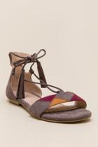 Restricted Playful Colorblock Sandal - Taupe