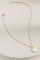 Francesca's Anna Circle Pendant Necklace - White