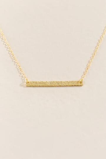Francesca Inchess Jolene Bar Pendant - Gold