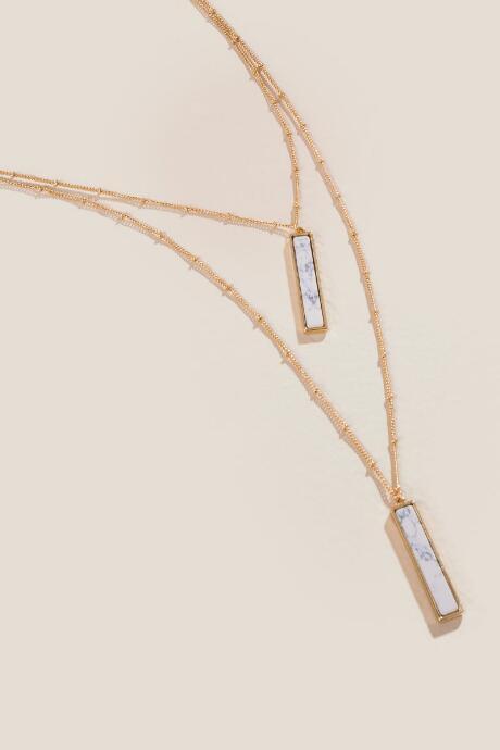 Francesca Inchess Calliope Howlite Layered Necklace - White