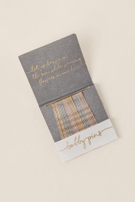 Francesca's Astrology Matchbook Bobby Pins - Ivory