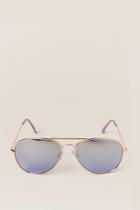 Francesca's Helsa Lavender Aviator Sunglasses - Lavender