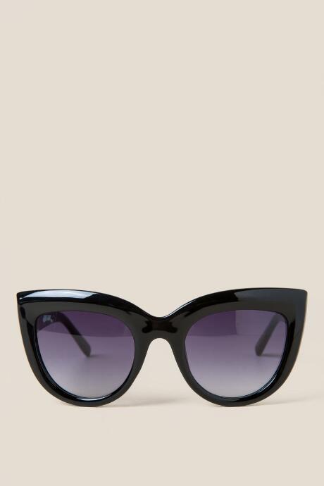 Francescas Masie Thick Rimmed Cateye Sunglasses - Black