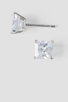 Francesca's Dawn Vermeil 2 Ct. Cubic Zirconia Stud Earrings - Silver