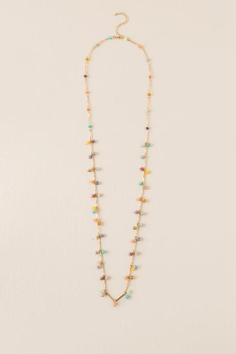 Francescas Enid Glass Bead Necklace - Multi