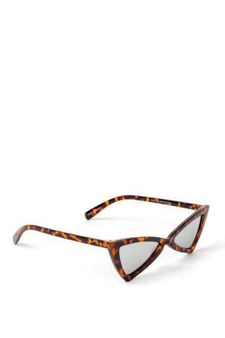 Francesca's Jessica Geometric Sunglasses - Tortoise