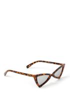 Francesca's Jessica Geometric Sunglasses - Tortoise