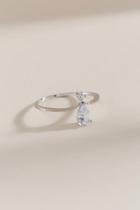 Francesca Inchess Sussex Pear Crystal Ring - Crystal
