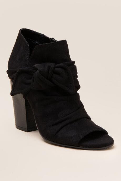 Indigo Rd. Indigo Rd Izador Peep Toe Bow Bootie - Black
