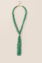 Francesca's Azul Beaded Y Necklace - Turquoise
