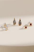 Francesca's Angelina Champagne Stud Set - Iridescent