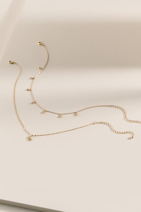 Francesca's Izzie Choker Necklace Set - Gold