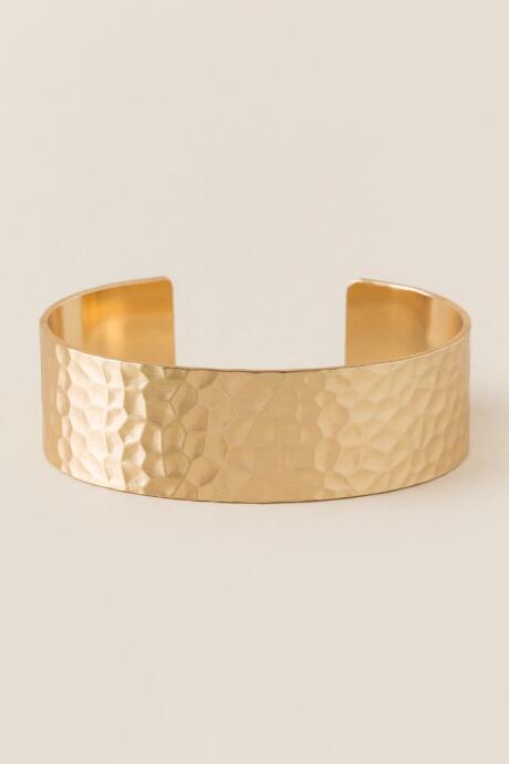 Francesca's Athena Hammered Cuff - Gold