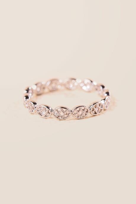 Francesca's Hazel Filigree Oval Ring - Silver