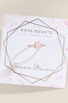 Francesca's Rose Quartz Power Stone Ring - Pale Pink