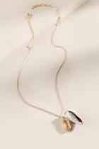 Francesca's Prim Cowrie Shell Pendant Necklace - Gold