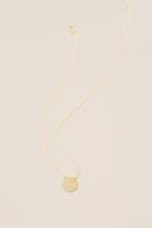 Francesca's Corinna Circle Pendant Necklace - Gold