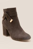 Report Montez Bow Ankle Boot - Olive