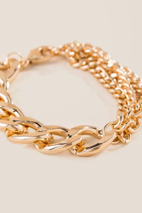 Francesca's Antonia Curb Chain Bracelet - Gold