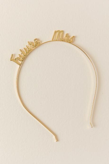 Francescas Future Mrs. Headband - Gold
