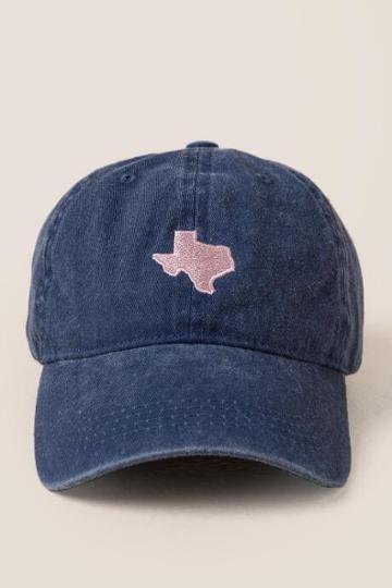 Francescas Texas Baseball Cap - Navy
