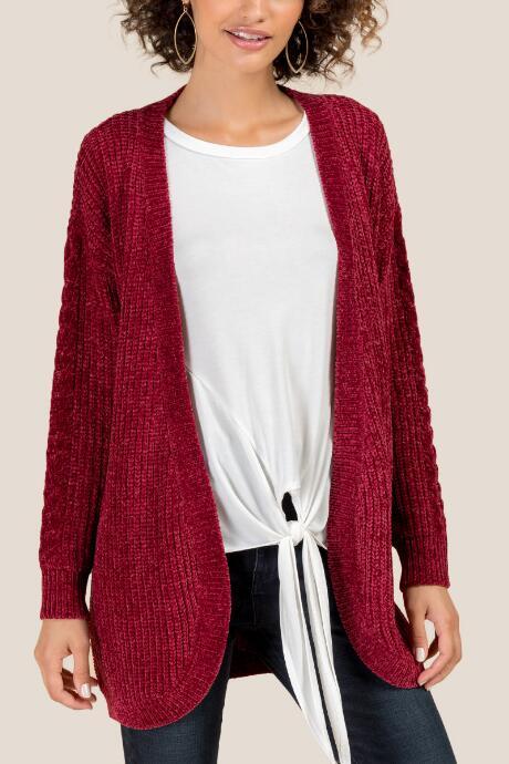 Francesca Inchess Maeryn Long Cardigan - Purple