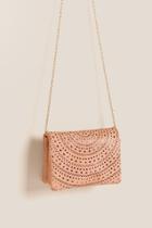 Francesca's Brielle Perforated Crossbody - Blush