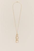Francesca's Elina Linked Pendant Necklace - Gold