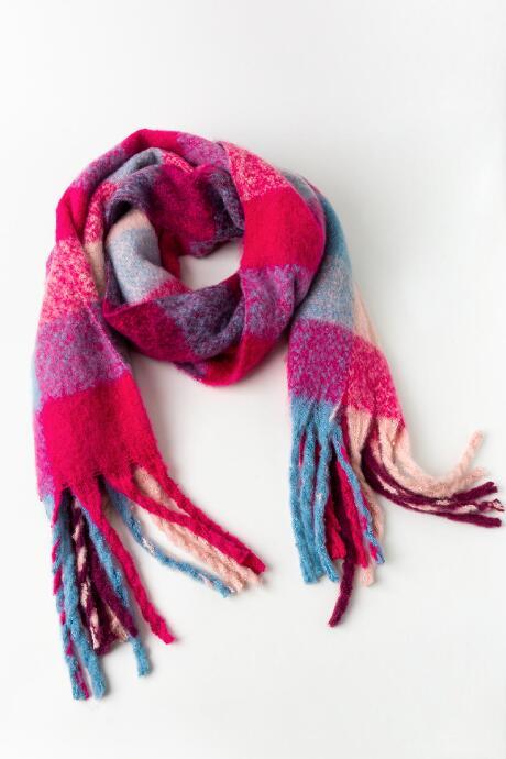 Francesca's Kate Plaid Blanket Scarf - Pink