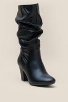 Xoxo Stanley Scrunched Lo Shaft Boot - Black