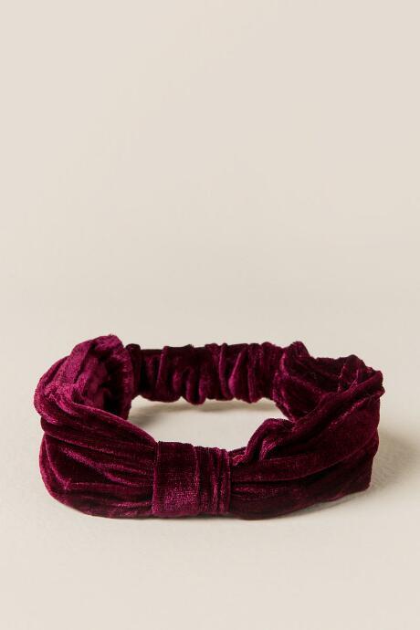 Francesca's Sarah Velvet Softwrap - Burgundy