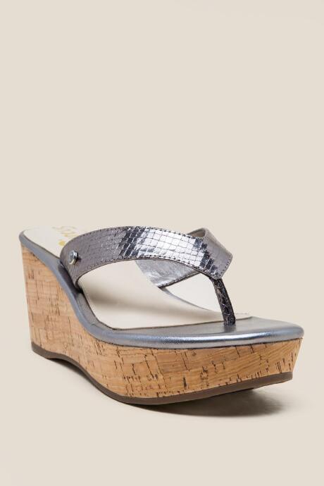 Circus Raquel Platform Wedge Sandal - Pewter