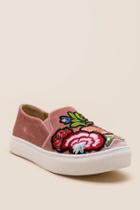 Dirty Laundry Jiana Embroidered Sneaker - Rose