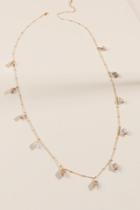 Francesca's Juliana Shell Necklace - Beige