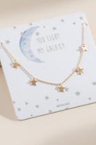 Francesca's Tiffany Delicate Stars Necklace - Gold
