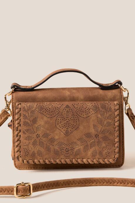 Francesca's Danielle Crossbody Wallet - Cognac