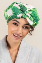 Francescas Remi Shower Cap In Tropical Print - Blush