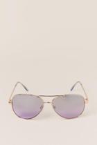 Francesca's Loraine Ombr Aviator Sunglasses - Purple