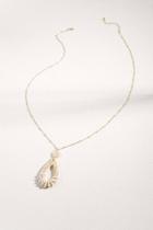 Francesca's Desiree Rattan Pendant Necklace - White