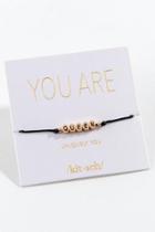Kitsch Uniquely You Queen Bracelet - Black