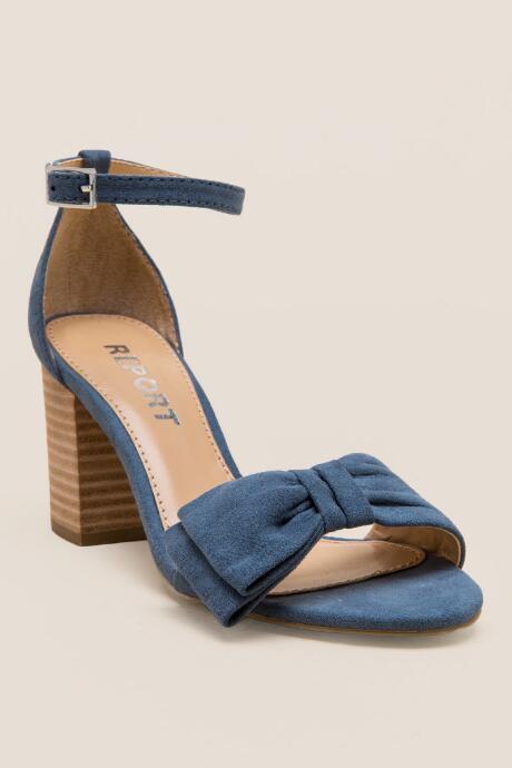 Report Pearlina Bow Block Heel - Blue