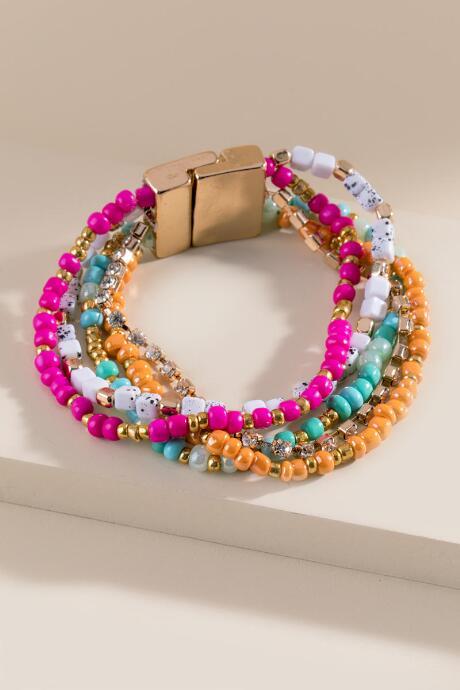 Francesca Inchess Mia Multi Beaded Bracelet - Multi