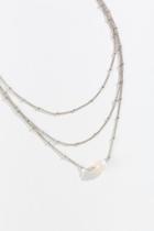 Francesca's Ivy Pearl Multi-strand Necklace - Silver