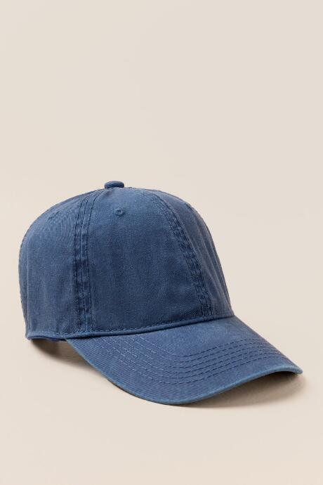 Francesca's Corwynn Distressed Baseball Hat - Navy