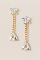 Francesca's Dylana Chain Drop Earring - Iridescent