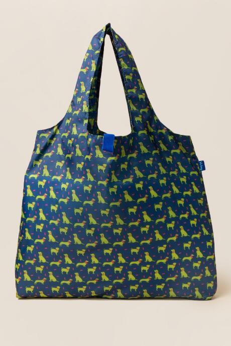 Francesca's Dog Silhouette Reusable Bag - Navy