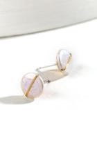 Francesca's Naomi Wrapped Pearl Studs - Pearl